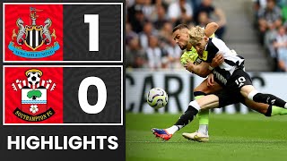 HIGHLIGHTS Newcastle United 10 Southampton  Premier League [upl. by Pirzada]