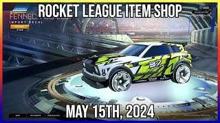 IMPORT FENNEC NEOLL37 DECAL Rocket League Item Shop May 15th 2024 [upl. by Evod]