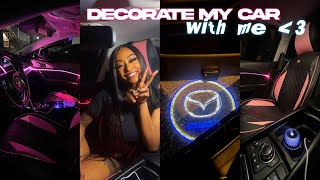 Decorate My Car With Me 2024 ♡  Amazon Haul  Unboxing  Car Tour [upl. by Airtal]