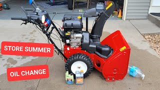 Getting Ready to Store Your Snowblower For the Summer  Oil Change [upl. by Thanos]