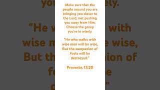 Proverbs 1320 thebible verse proverbs [upl. by Olleina20]