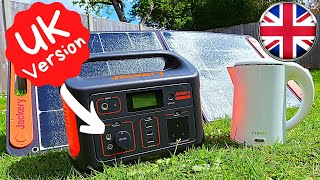 Jackery Explorer 500 UK Version amp SolarSaga 100W Solar Panel First Look amp Review  Jackery UK [upl. by Aracot]