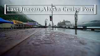 My Last Visit in Juneau Cruise Port It’s Raining and Cold Try to be Cinematic😆 [upl. by Baxie]