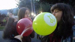 Inflate balloons competition [upl. by Georges]