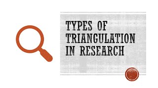 Types of Triangulation in Research [upl. by Adym]