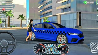 Skoda Octavia  Taxi Driving 3D  Taxi Sim 2022 27  Android Gameplay [upl. by Hatch223]