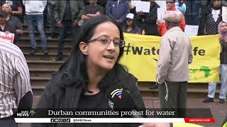 Human Rights 2024  Durban communities demand clean water [upl. by Osicnarf]