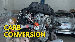 1976 VW Beetle Fuel Injection  Carburetor Conversion [upl. by Vivle]