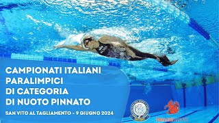 Campionati Italiani Paralimpici Di Categoria di Nuoto Pinnato  San Vito al Tagliamento PN  Mattino [upl. by Ettesoj949]