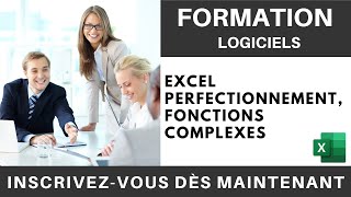 Formation Excel Perfectionnement Fonctions complexes [upl. by Colwin]