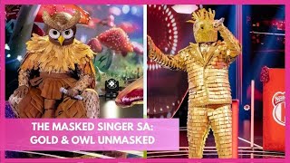 Owl amp Gold get unmasked on Masked Singer South Africa [upl. by Tobie]