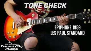 TONE CHECK Epiphone 1959 Les Paul Standard Demo [upl. by Ais]