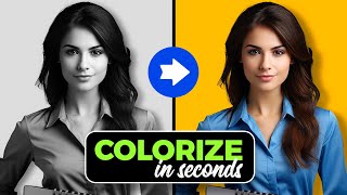 Colorize Black amp White Images in SECONDS with AI [upl. by Khalil272]