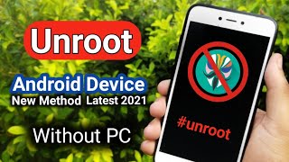 Unroot any Android Devices Latest🔥 2021 method  Remove Magisk Completely  New Official Method [upl. by Larrabee]