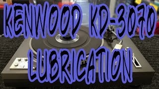 Kenwood KD3070 Spindle Lubrication  Servicing Adam HiFi [upl. by Doubler]