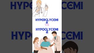 Hyperglycemia vs Hypoglycemia diabetes nursing healthylifestyle medicalmedicine medicalstudent [upl. by Ahtnahc956]