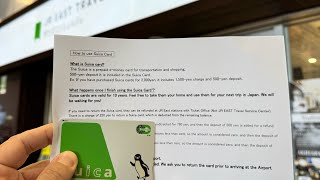 Getting an unregistered Suica card at JR East Shinjuku Travel Service Center [upl. by Aiekal]