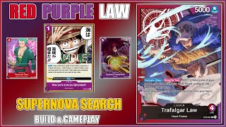 RP LAW  STRAW HEART KID PIRATES SEARCH DECK  BUILD amp GAMEPLAY  OP06  ONE PIECE [upl. by Ardnoyek398]