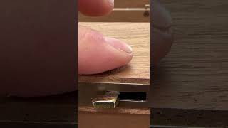 lock installation satisfying watchbox woodbox asmr woodwork diy woodcraft craft [upl. by Zawde135]