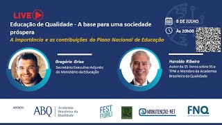 Live A importância e as contribuições do Plano Nacional de Educação na visão do MEC [upl. by Enyt803]