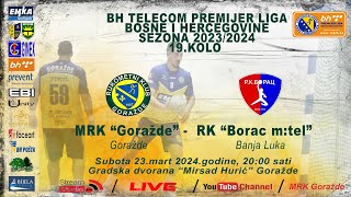 MRK Goražde Goražde  RK Borac mtel Banja Luka [upl. by Eiramlirpa]