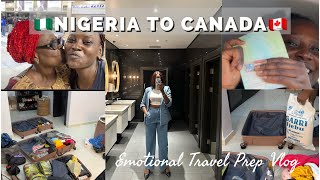 TRAVEL VLOG Nigeria 🇳🇬 to Canada🇨🇦  VISA APPROVAL Final Goodbyes Shopping Foodstuffs [upl. by Carina]