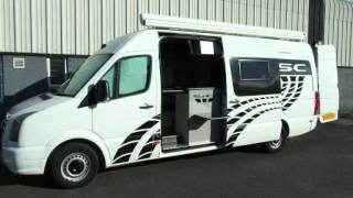 SC Sporthomes motorhome racevan camper panel van conversion VW or Mercedes [upl. by Ayidan]