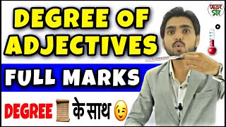 Degree Of Adjectives  Degree of Adjective RulesConceptUse  In Hindi  English GrammarSpoken [upl. by Saidnac588]