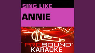 Tomorrow Karaoke Instrumental Track In the Style of Annie [upl. by Perusse]