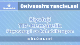 Tıp Biyoloji Fizyoterapi ve Rehabilitasyon Hemşirelik Bölümleri  Üniversite Tercihleri [upl. by Lavern]