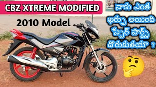 Hero Honda CBZ Xtreme Full Modified  Repainting Restoration Total cost [upl. by Trin]