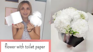 Como hacer 2 tipos de FLORES con PAPEL HIGIENICO  TOILET paper FLOWERS [upl. by Ekalb]