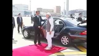 PM Narendra Modi leaves Tokyo [upl. by Tatianna106]