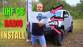 Oricom DTX4200 UHF Radio Installation  How to install a UHF Radio to your 4X4 [upl. by Ojeibbob]