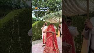 😍 bridal entry in foreign countries Explainedweddingtranding song [upl. by Epilihp657]