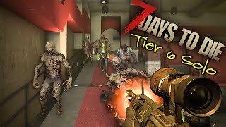 Soloing Tier 6 Minotaur Theatre In The Wasteland New 10 POI  7 Days To Die [upl. by Orpheus964]