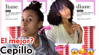 Me DEFINI Los rizos Con Un Cepillo De tres CERDAS FUNCIONA curls afrohairstyles cachoslindos [upl. by Clava]