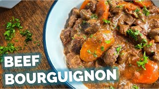 Beef Bourguignon Slow Cooker Perfection A Cozy French Classic [upl. by Ahsenac]