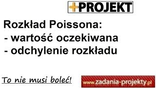 Zmienna skokowa  rozkład Poissona  średnia wartość oczekiwana i odchylenie rozkładu zmiennej [upl. by Monaco]