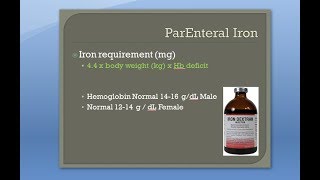 Pharmacology 638 b ParEnteral Iron Therapy Indication Preparation Jectofer formula injection Z track [upl. by Uriia]