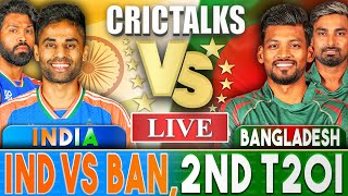 Live IND Vs BAN 2nd T20I Delhi  Live Scores amp Commentary  India vs Bangladesh  2024 Series [upl. by Seidel414]