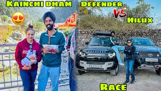 Kainchi Dham Neem Karoli Baba ke Darshan ho gaye 😍 or Defender or Hilux ki Race bhi ho gayi 🔥 [upl. by Theis]