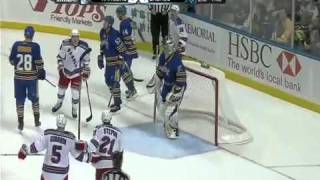 Derek Stepan Hat Trick in His First NHL Game Against the Buffalo Sabres 100910 [upl. by Ased341]