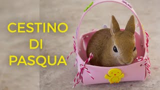 Lavoretti di Pasqua il cestino per le uova [upl. by Notyalc]