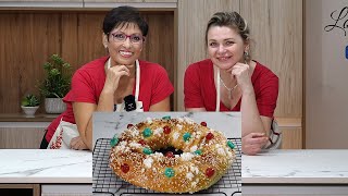 ROSCÓN DE REYES CON ESBIETA RecetasdeEsbieta NOS ENSEÑA HA HACER SU MEJOR ROSCÓN😍 Loli Domínguez [upl. by Gusta]