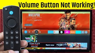 Amazon Fire TV Stick Volume Button Nahi Chal Raha Hai  Amazon Firestick Volume Button Not Working [upl. by Akcired494]