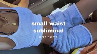 𓆸why is ur waist so small small waist flat stomach subliminal [upl. by Sukramaj]