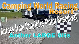 Camping World Racing Resort Charlotte Motor Speedway site M45 We rented our RV Why [upl. by Wiltshire]