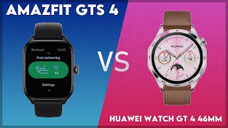 Amazfit GTS 4 vs Huawei Watch GT 4 46mm Comparison [upl. by Tunnell77]