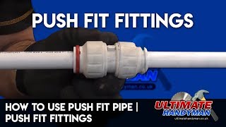 How to use push fit pipe  push fit fittings [upl. by Ruberta560]